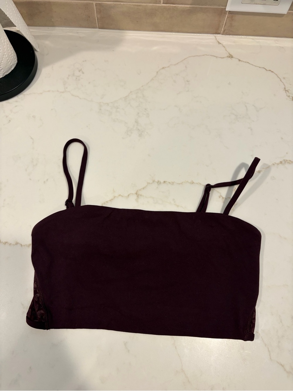Women's dark Plum Spaghetti Strap align sports bra lululemon